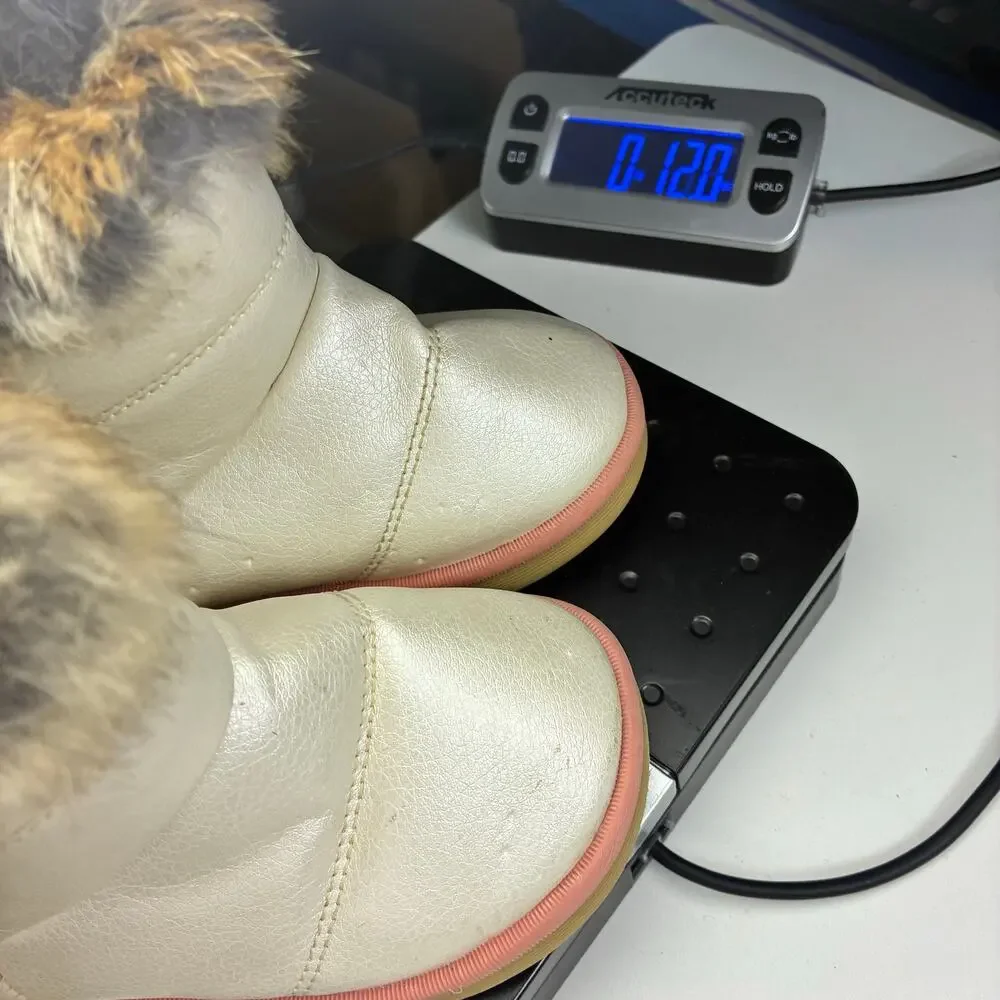 Merence Comfy Kids Winter Baby Toddler Girl Warm Boot Fur Cozy 29/US 8-9 Easy On